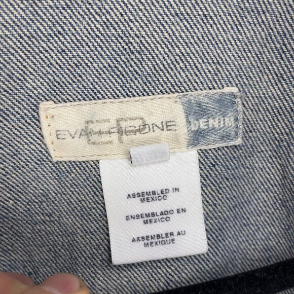 EVAN PICONE Denim Jeans Medium Wash Jacket Size L - Picture 4 of 7
